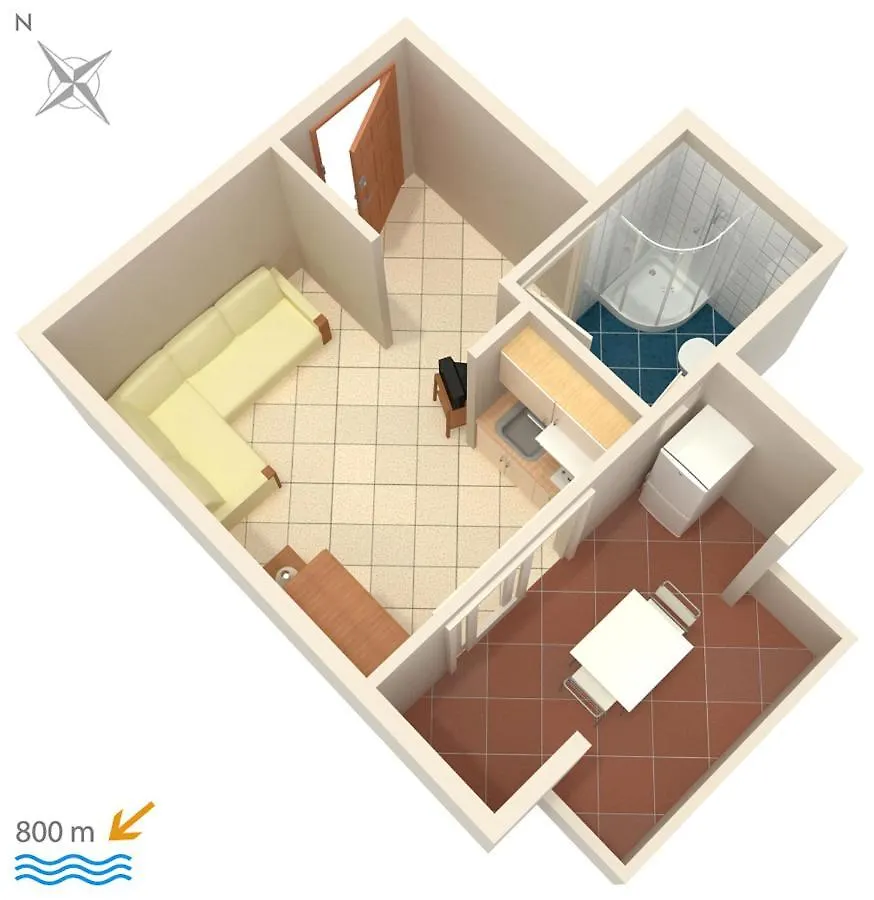 Apartments And Rooms With Parking Space Njivice, Krk - 5458